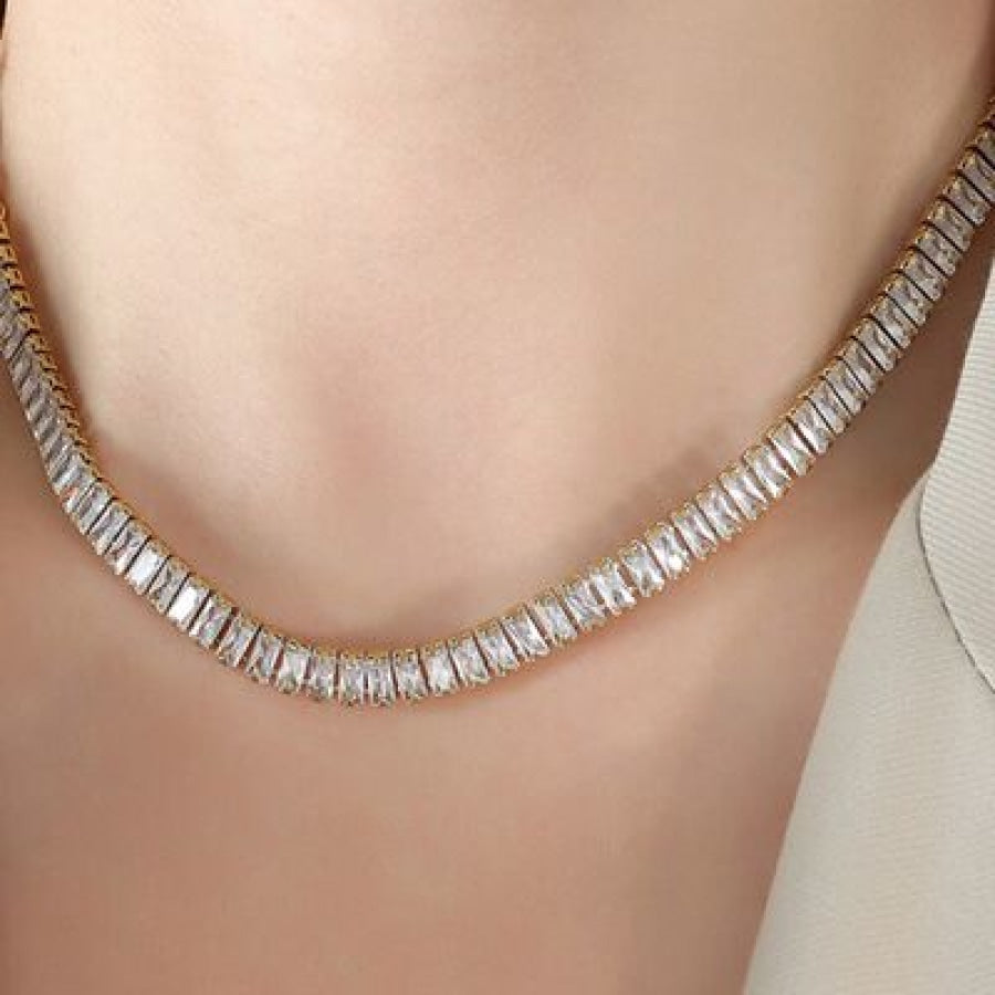 Titanium Steel Gold-Plated Necklace Clothing