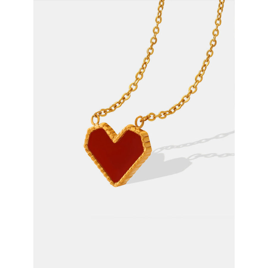 Titanium Steel Heart Necklace Apparel and Accessories