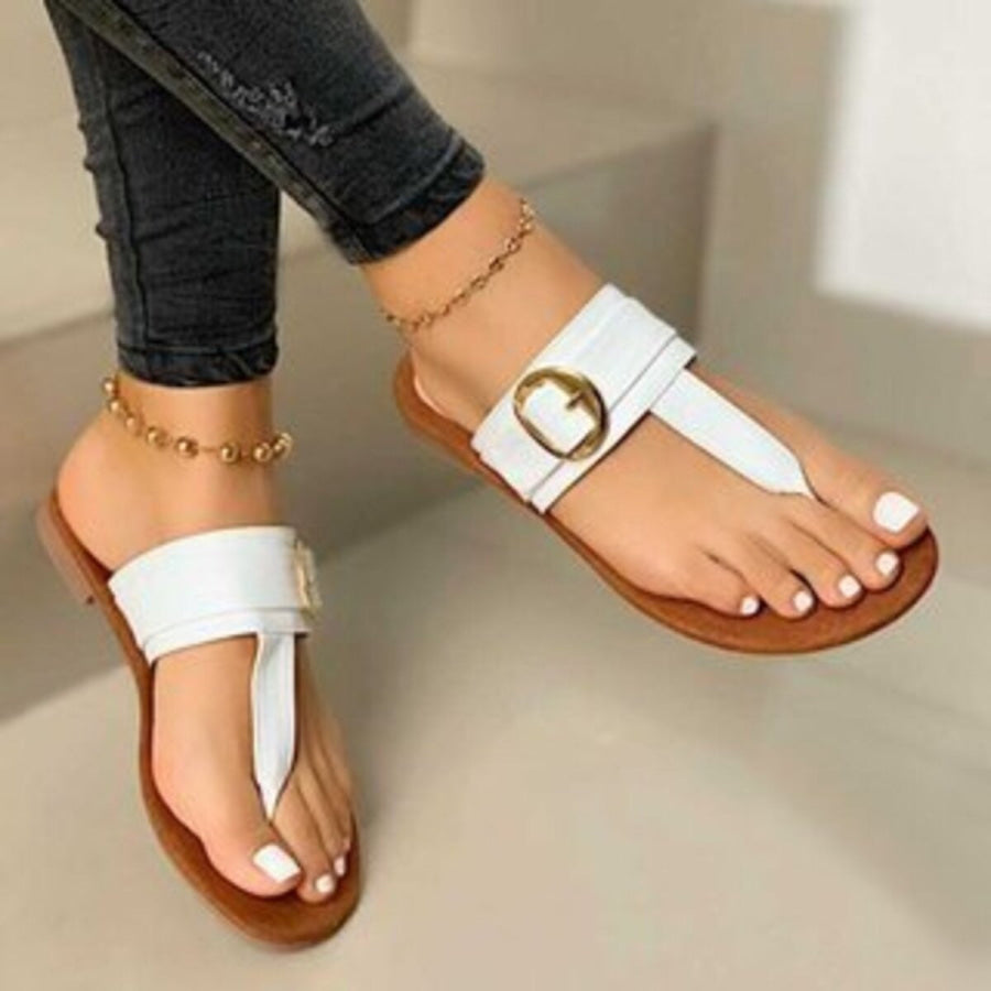 Toe Post Buckle Sandals Apparel and Accessories