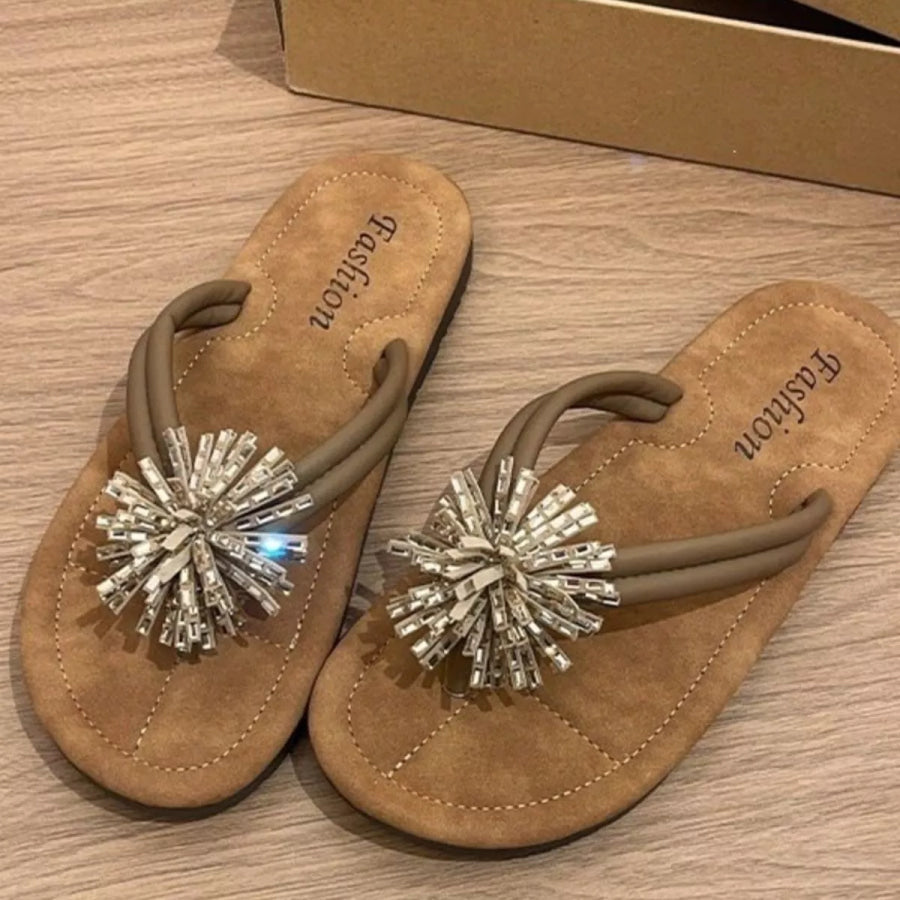 Toe Post Flats Sandals Apparel and Accessories