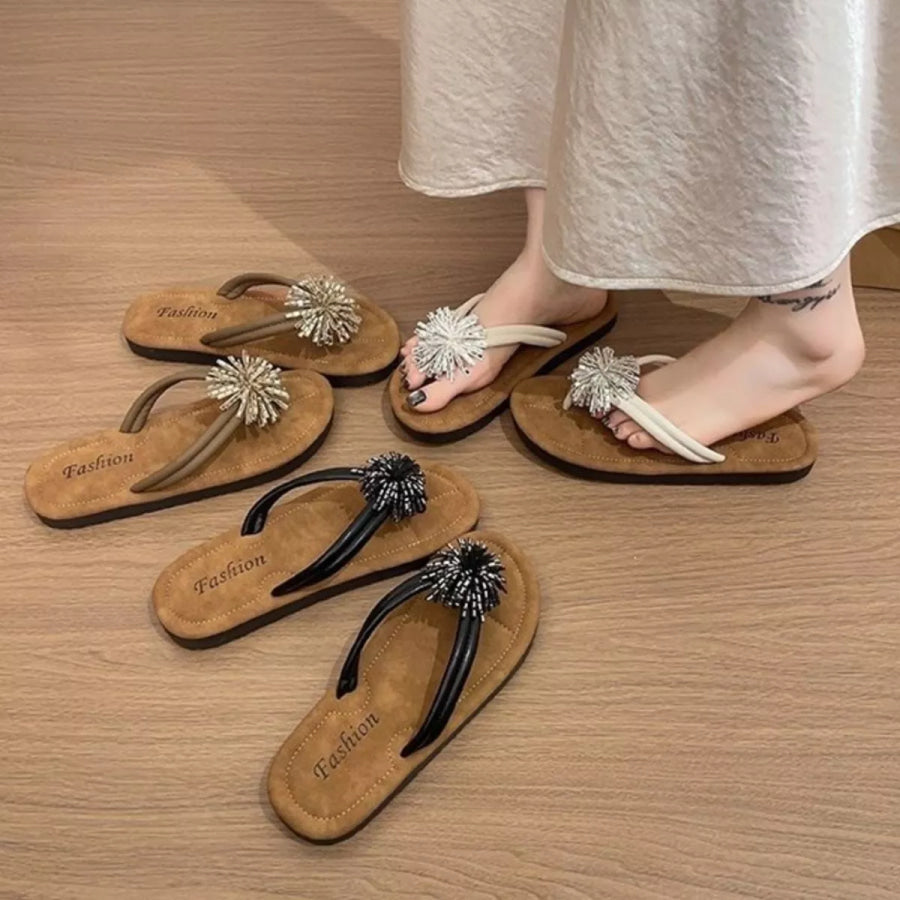Toe Post Flats Sandals Apparel and Accessories