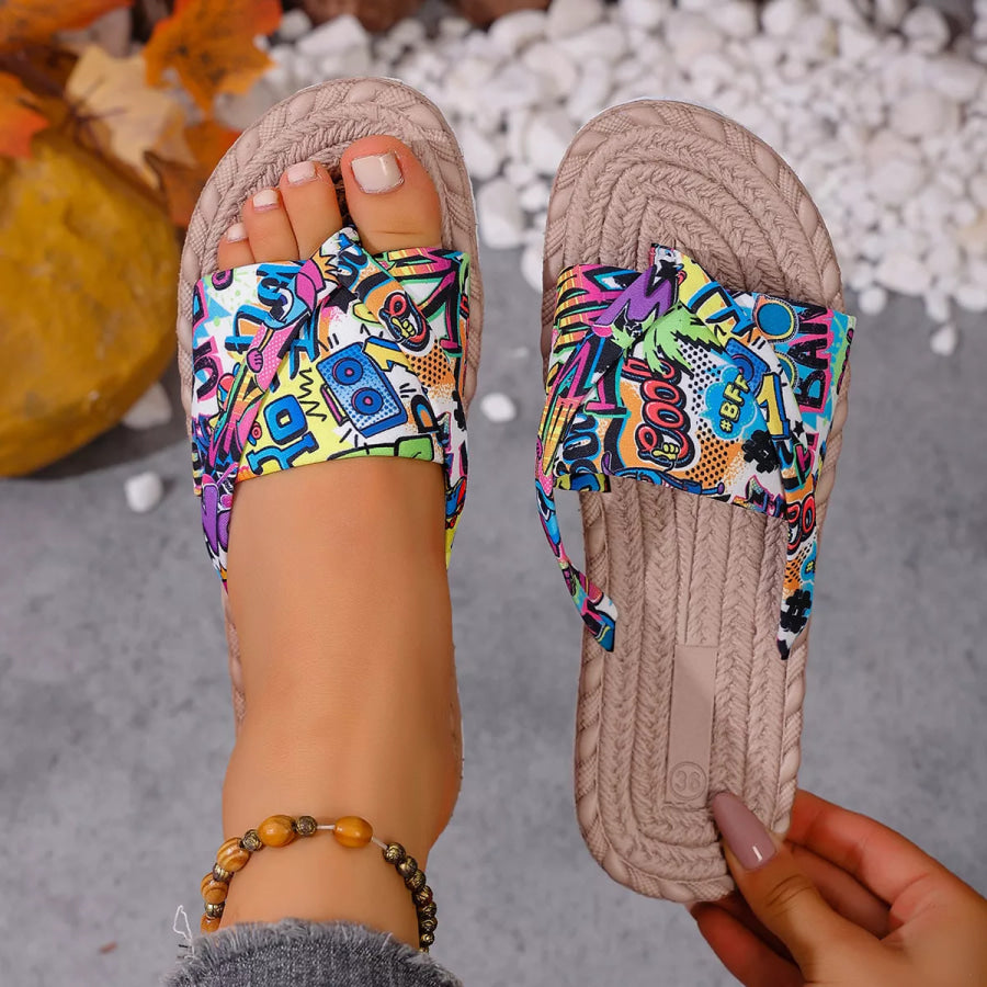 Toe Post Flats Sandals Apparel and Accessories