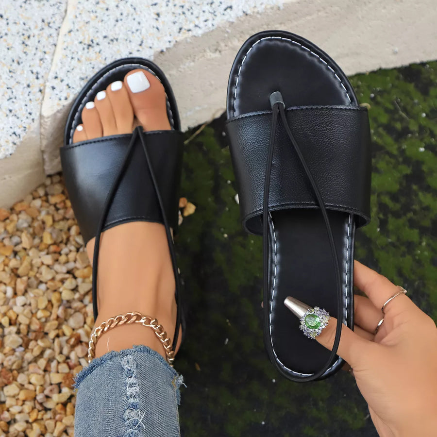 Toe Post Flats Sandals Apparel and Accessories