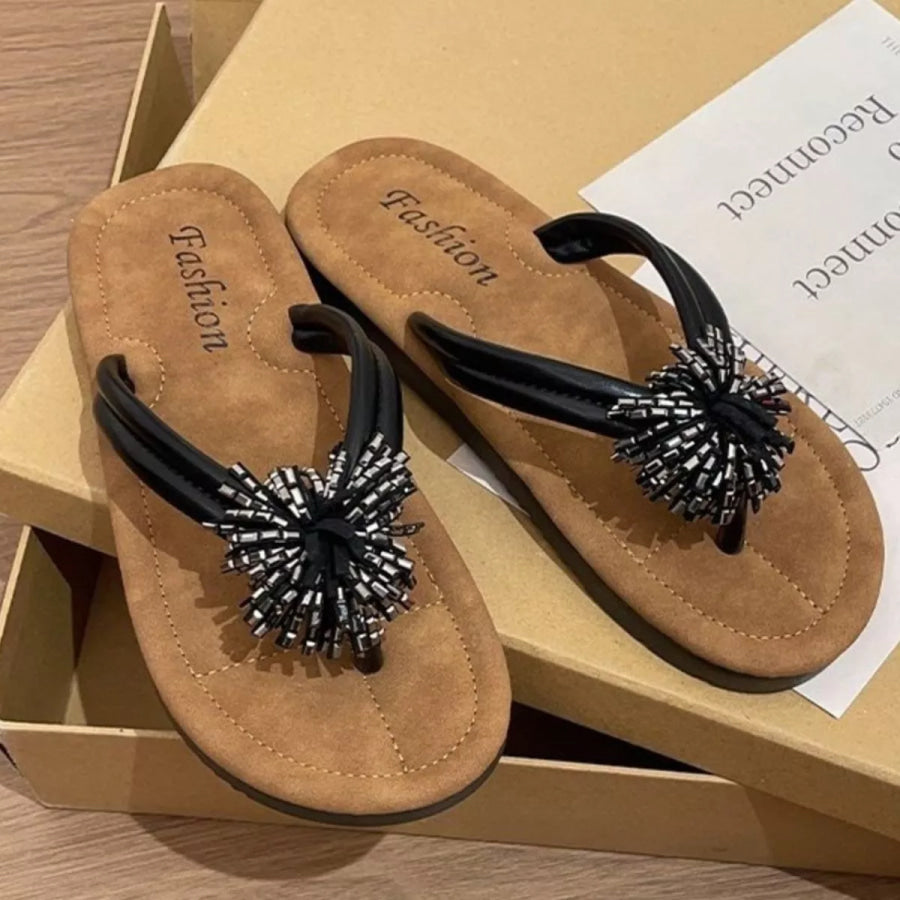 Toe Post Flats Sandals Apparel and Accessories