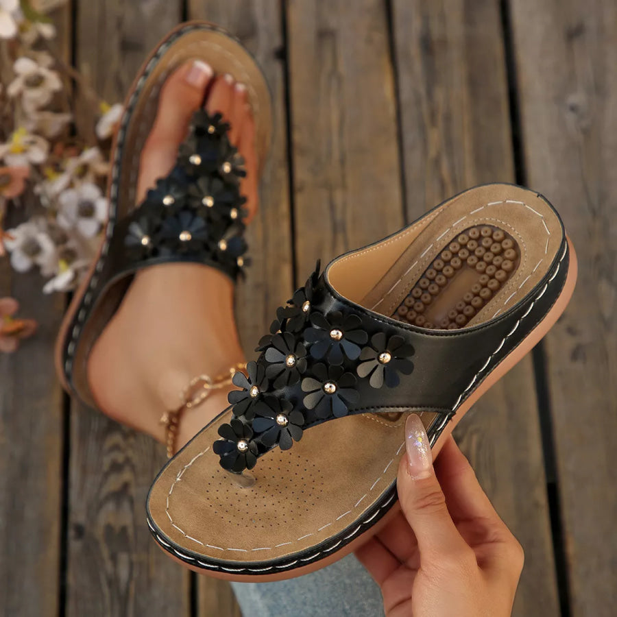 Toe Post Flats Sandals Apparel and Accessories