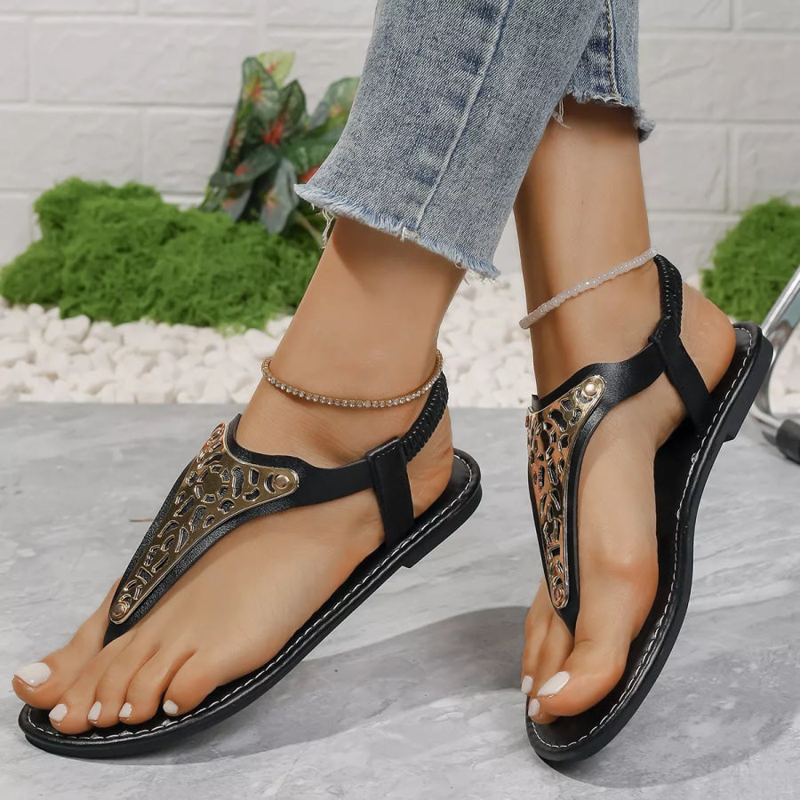 Toe Post Flats Sandals Apparel and Accessories