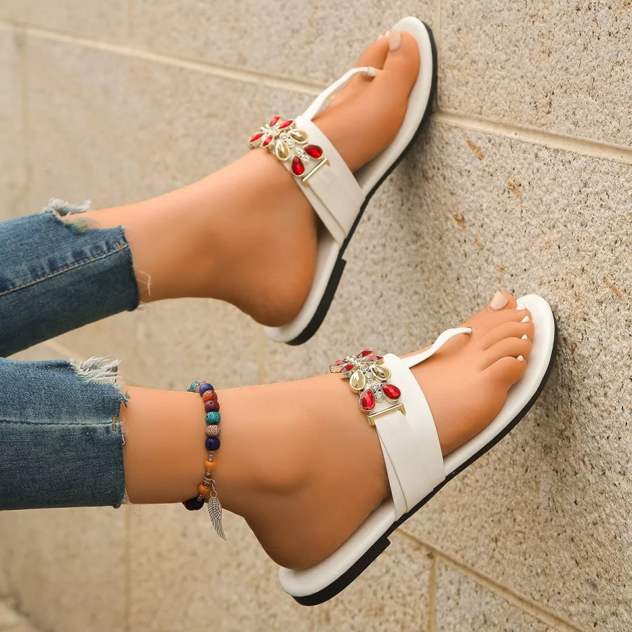 Toe Post Flats Sandals Apparel and Accessories