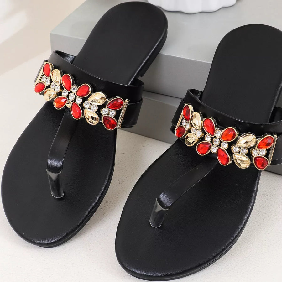 Toe Post Flats Sandals Apparel and Accessories
