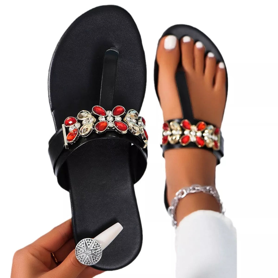 Toe Post Flats Sandals Apparel and Accessories