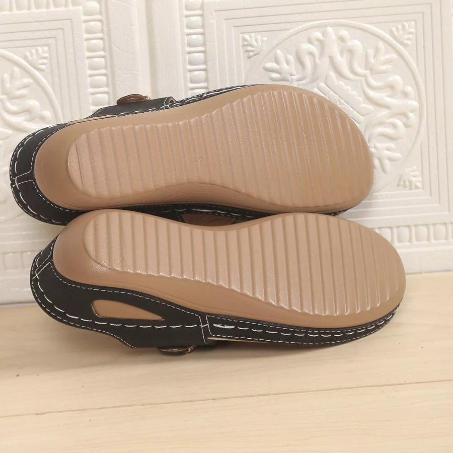 Toe Post Wedge Sandals Apparel and Accessories