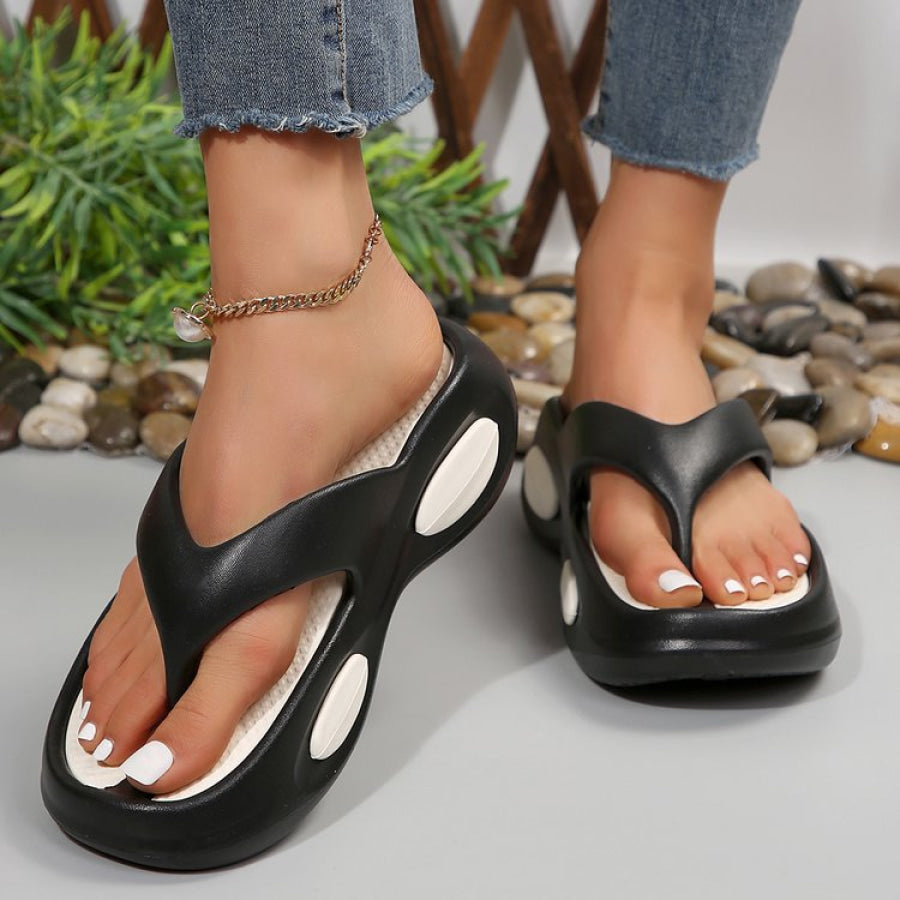 Toe Post Wedge Sandals Apparel and Accessories