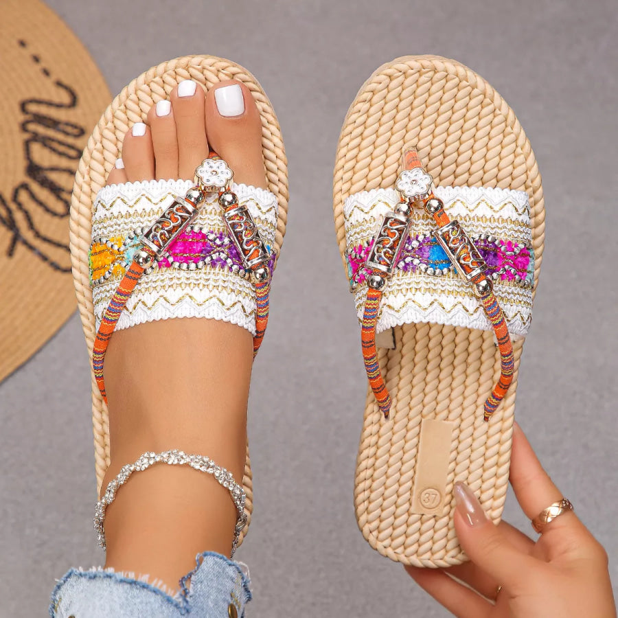 Toe Post Woven Sandals Apparel and Accessories