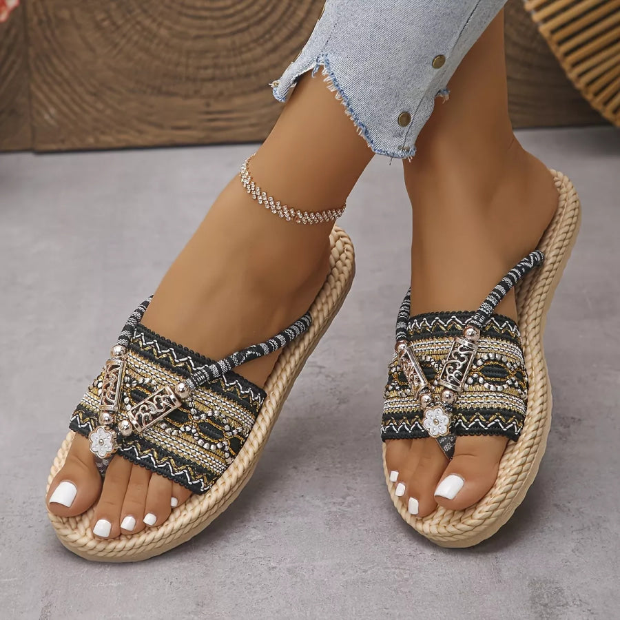Toe Post Woven Sandals Apparel and Accessories