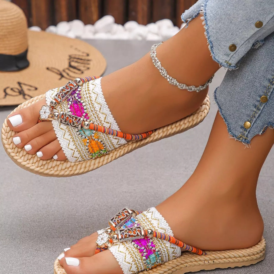 Toe Post Woven Sandals Apparel and Accessories