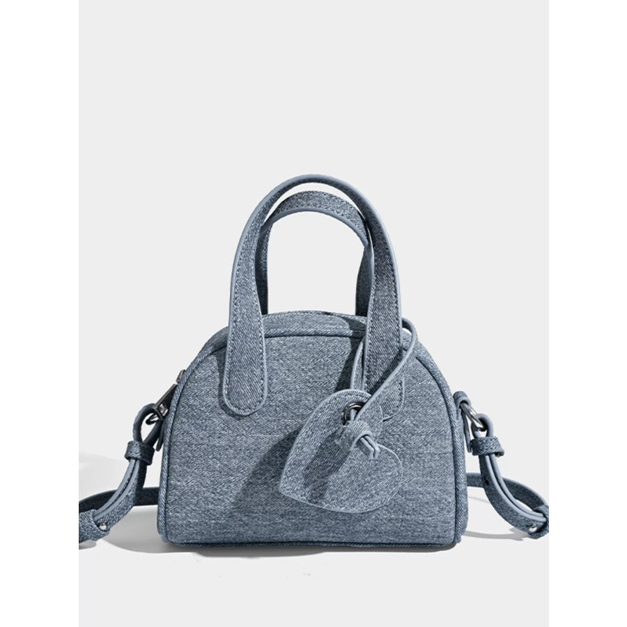 Top Handle Adjustable Strap Crossbody Bag Light Blue / onesize Apparel and Accessories