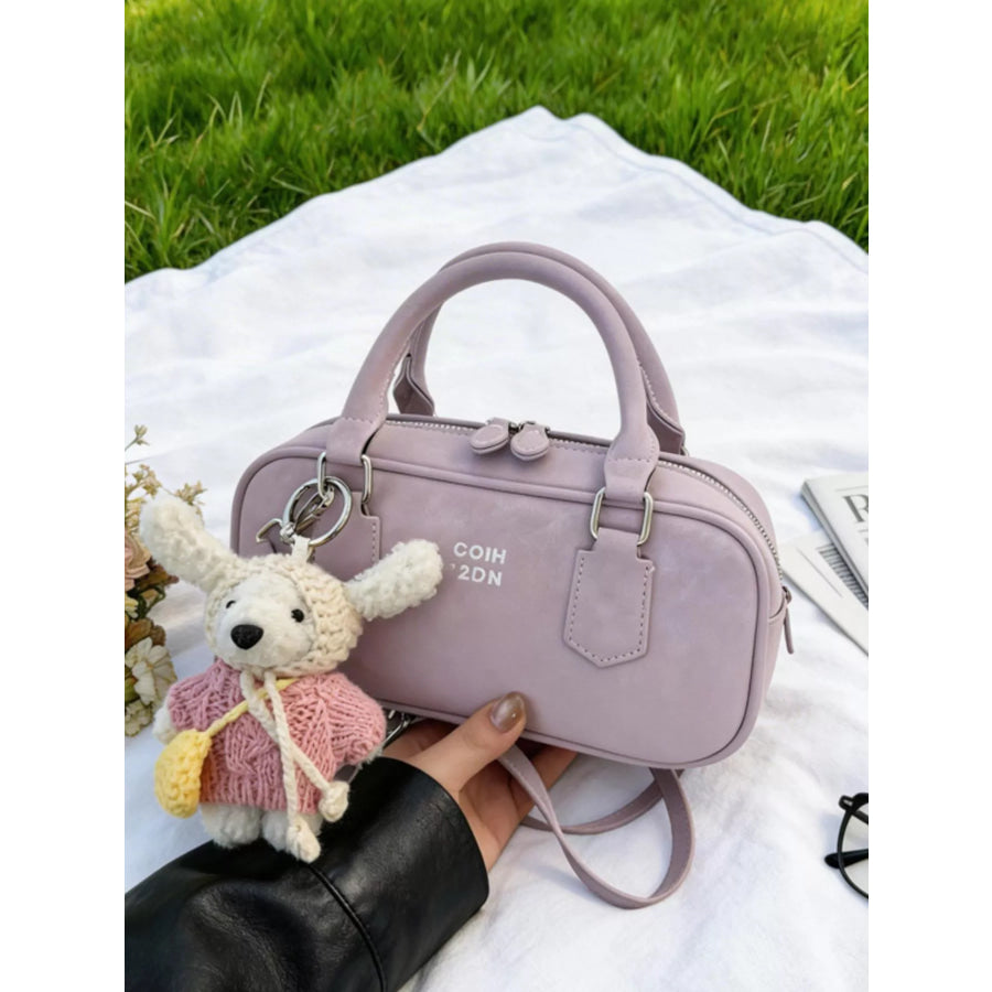 Top Handle Barrel Handbag Purple / One Size Apparel and Accessories