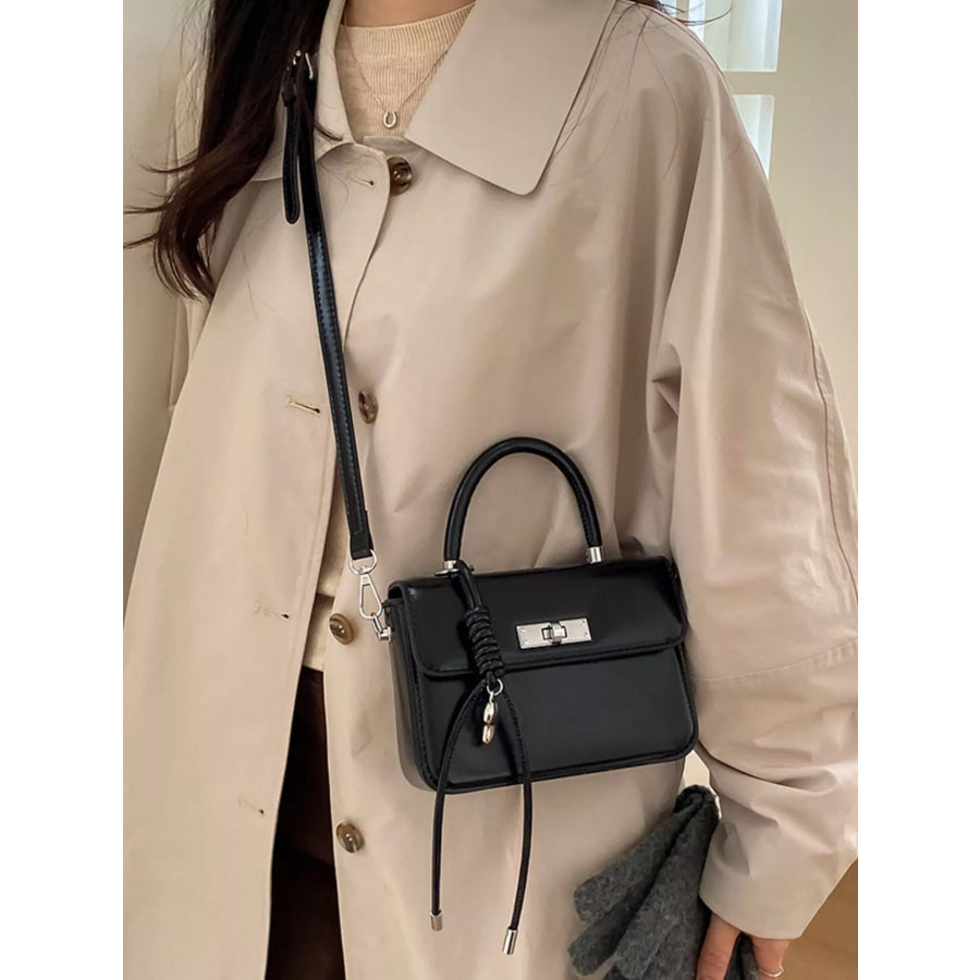 Top-Handle Crossbody Bag Black / One Size Apparel and Accessories