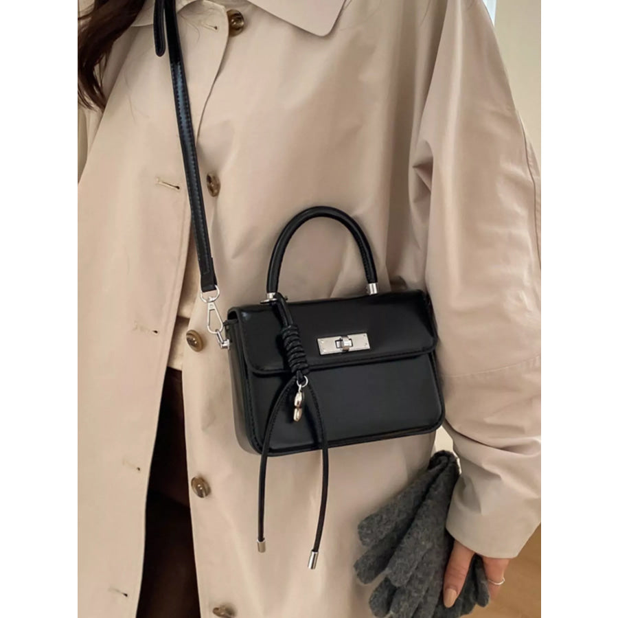 Top-Handle Crossbody Bag Black / One Size Apparel and Accessories