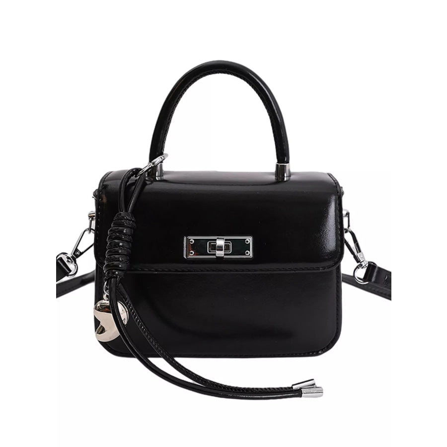 Top-Handle Crossbody Bag Black / One Size Apparel and Accessories
