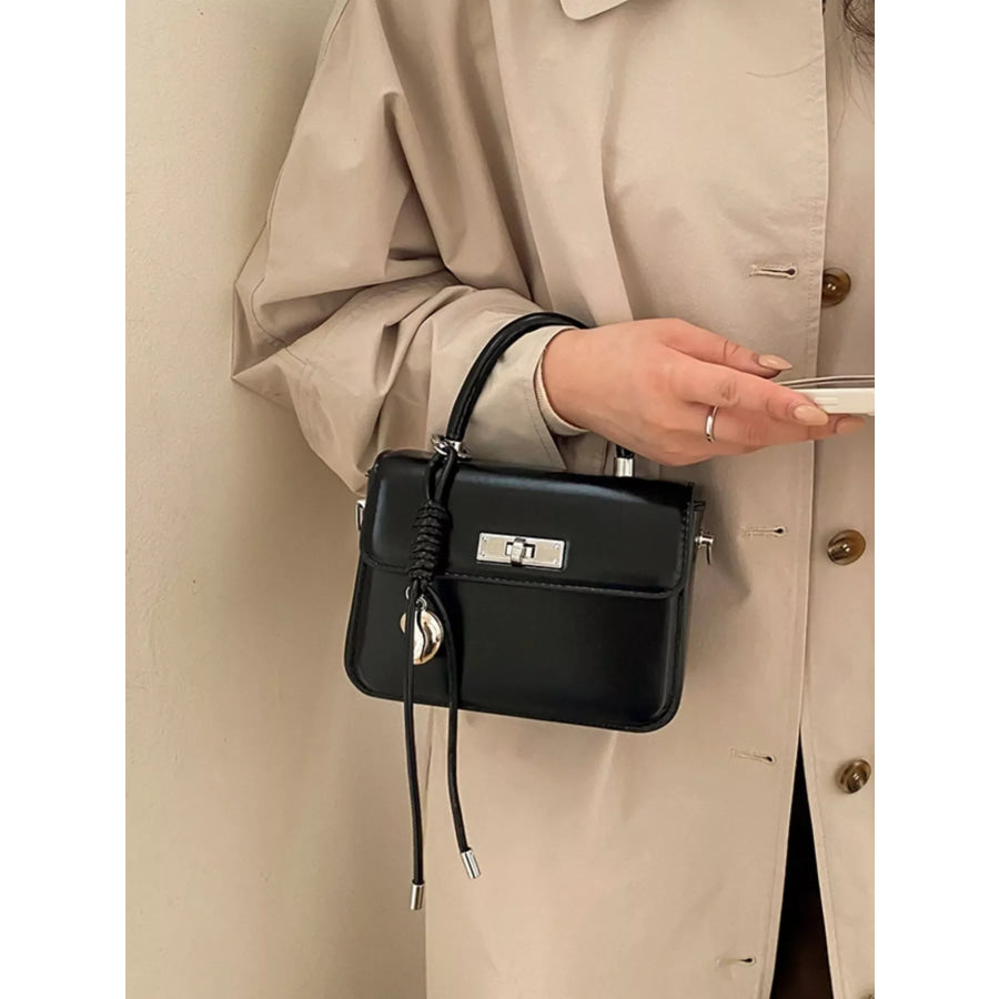 Top-Handle Crossbody Bag Black / One Size Apparel and Accessories