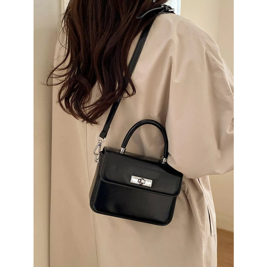 Top-Handle Crossbody Bag Black / One Size Apparel and Accessories