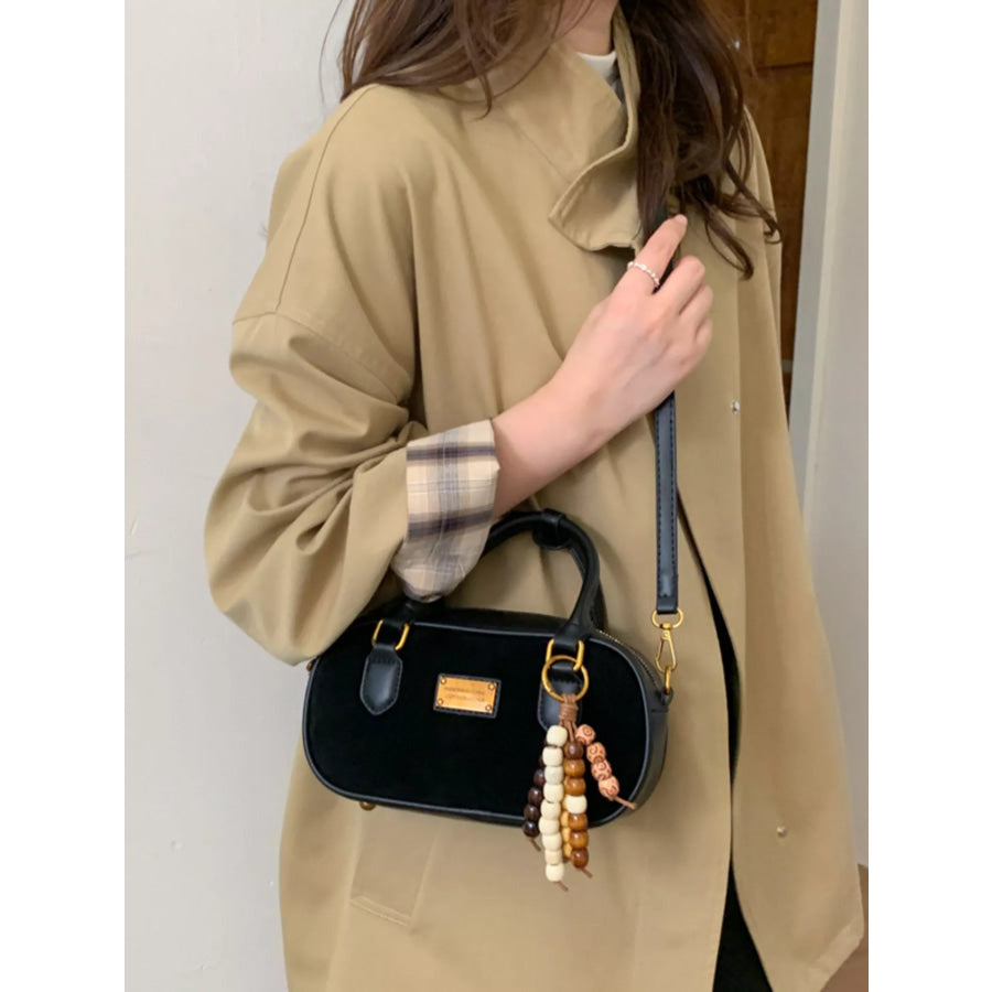 Top Handle Crossbody Bag Black / One Size Apparel and Accessories