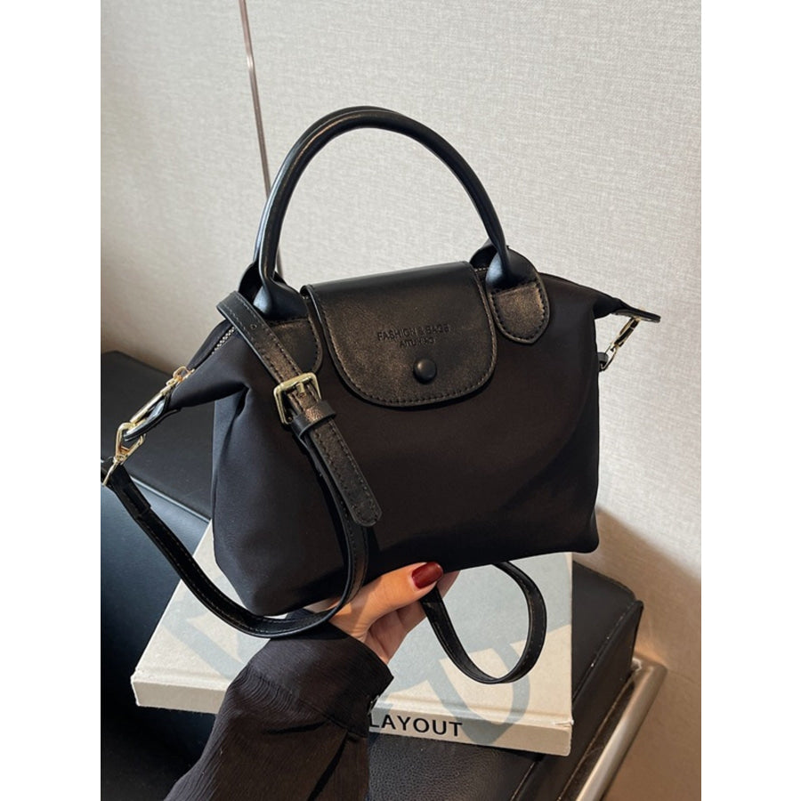 Top Handle Crossbody Bag Black / One Size Apparel and Accessories