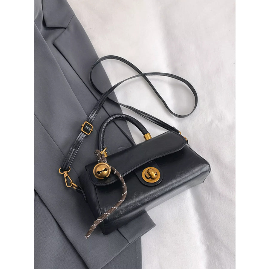 Top Handle Crossbody Bag Black / One Size Apparel and Accessories