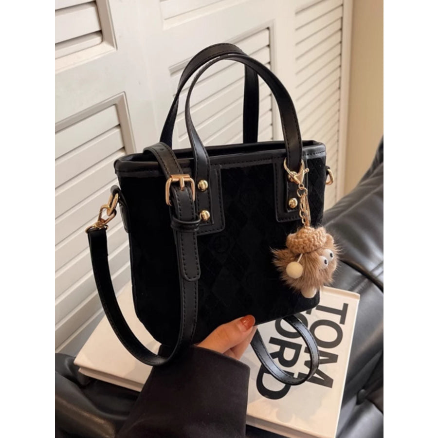 Top Handle Crossbody Bag Black / ONESIZE Apparel and Accessories