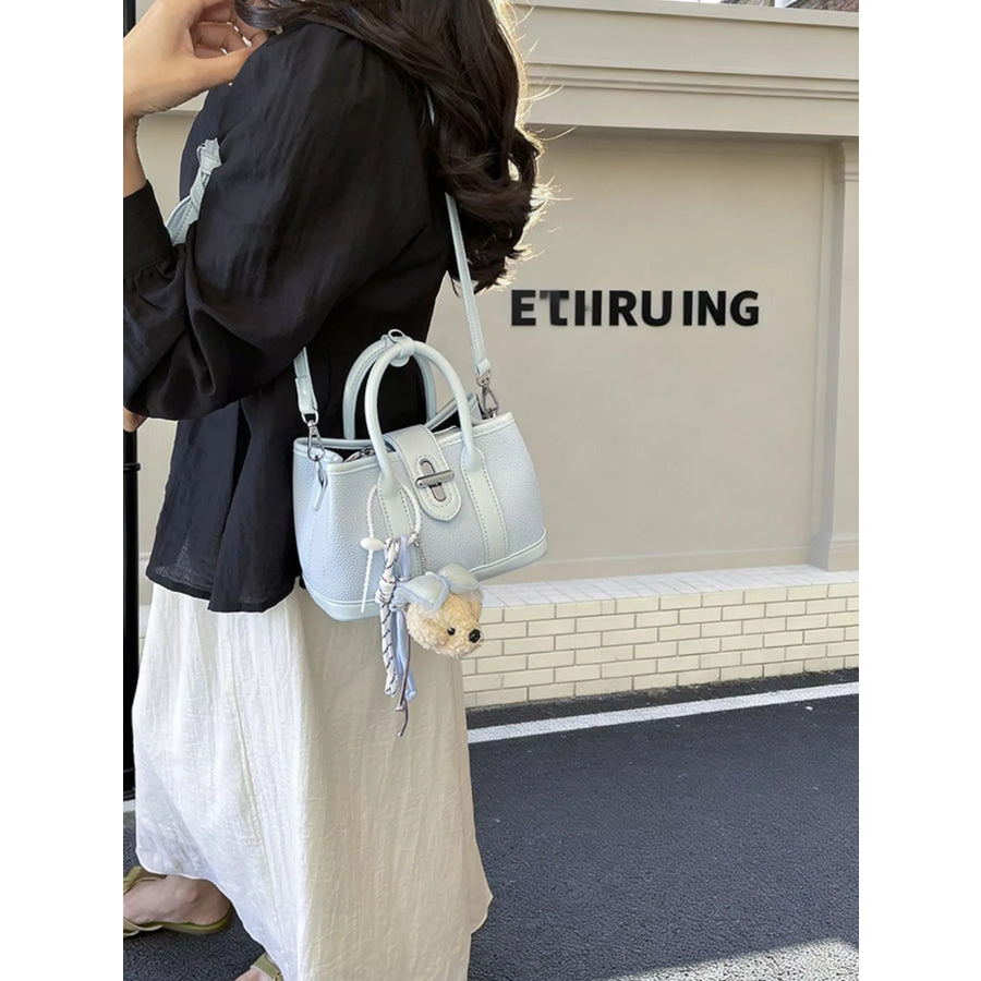 Top Handle Crossbody Bag Blue / One Size Apparel and Accessories