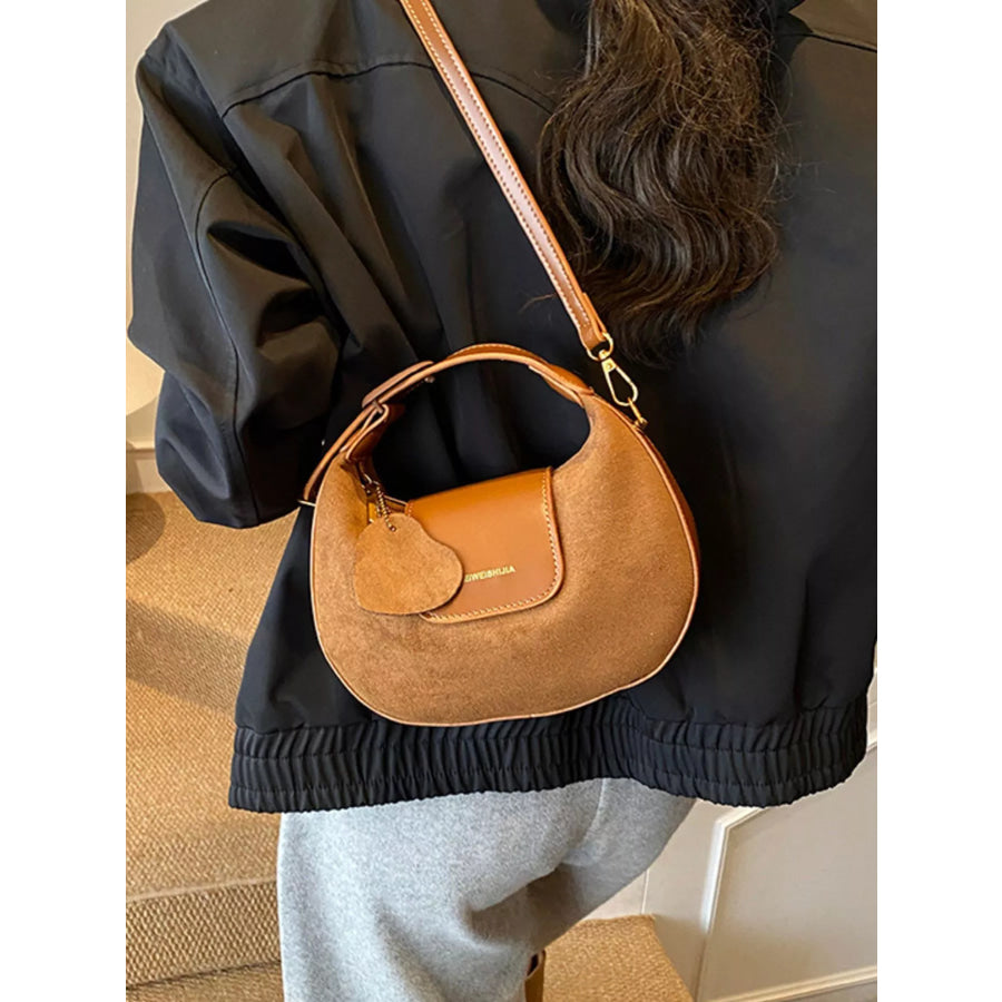 Top Handle Crossbody Bag Brown / One Size Apparel and Accessories
