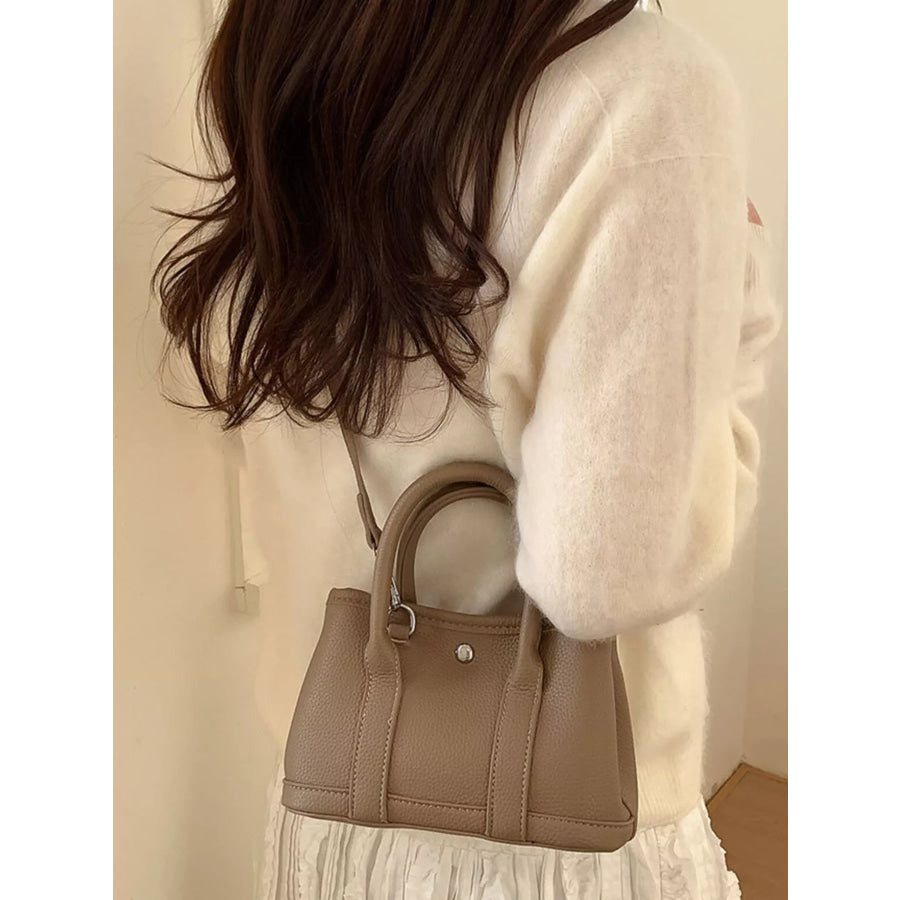 Top Handle Crossbody Bag Brown / One Size Apparel and Accessories