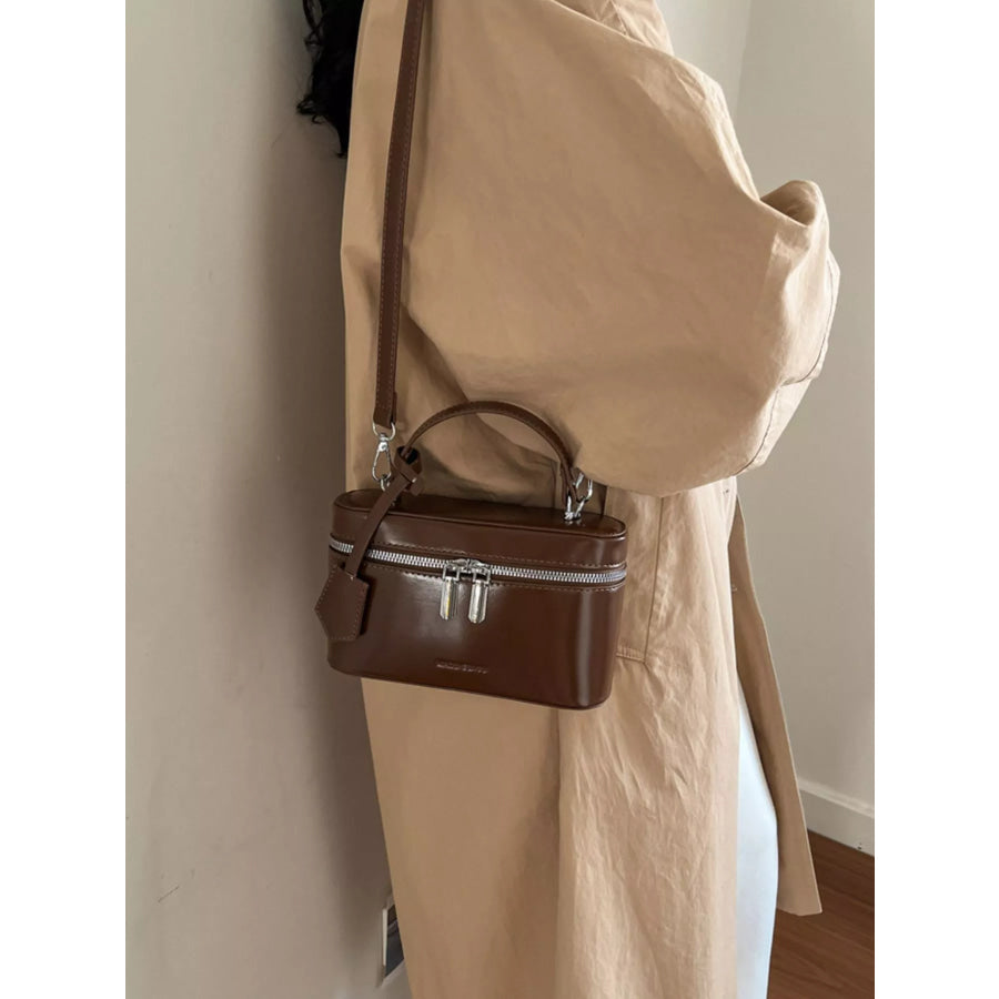 Top Handle Crossbody Bag Brown / onesize Apparel and Accessories