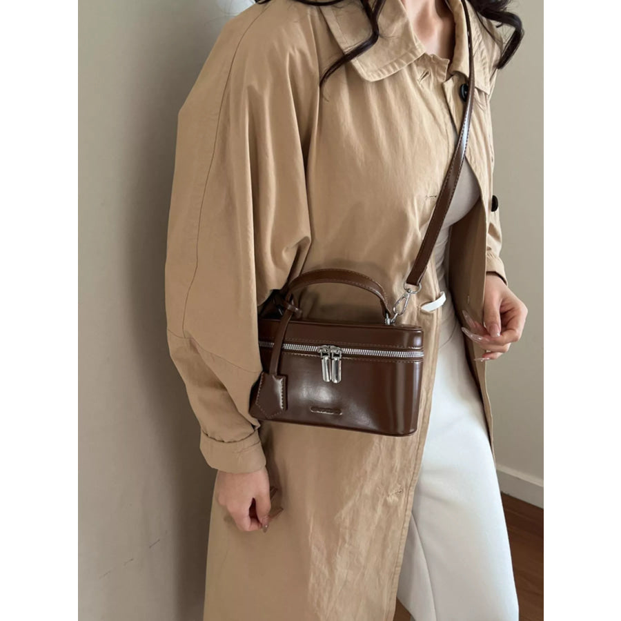 Top Handle Crossbody Bag Brown / onesize Apparel and Accessories