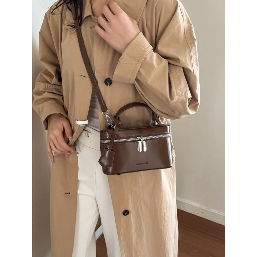 Top Handle Crossbody Bag Brown / onesize Apparel and Accessories