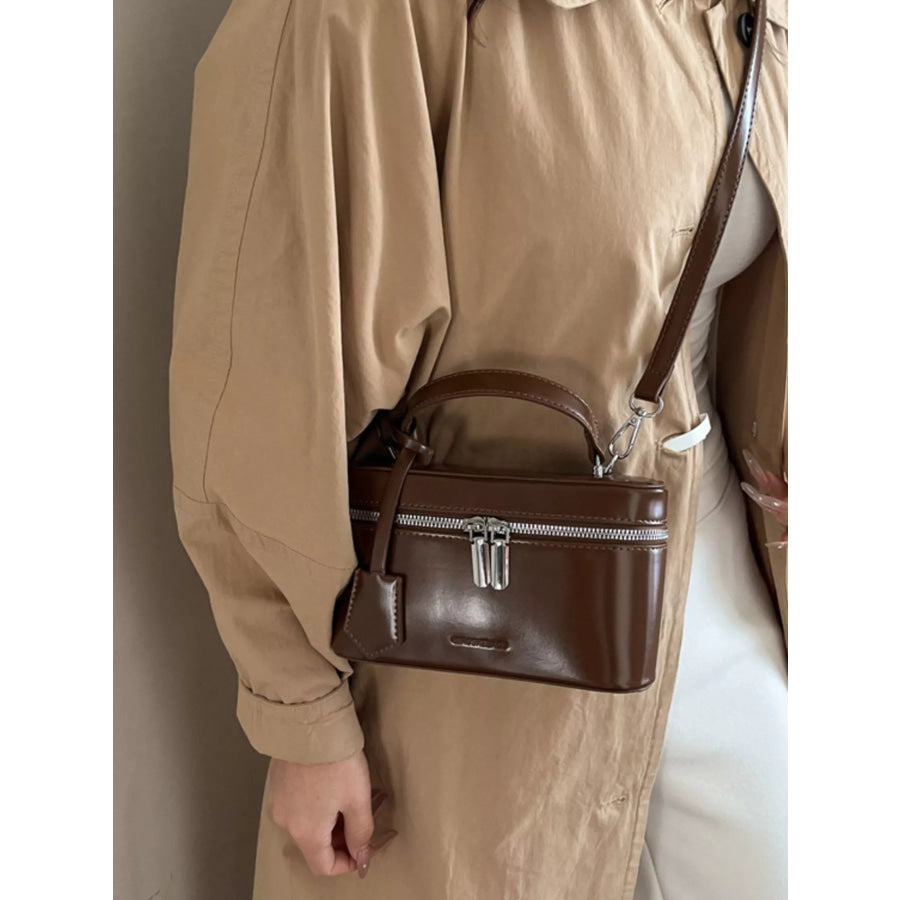 Top Handle Crossbody Bag Brown / onesize Apparel and Accessories