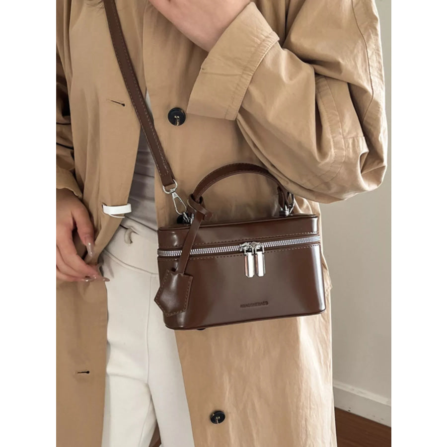 Top Handle Crossbody Bag Brown / onesize Apparel and Accessories