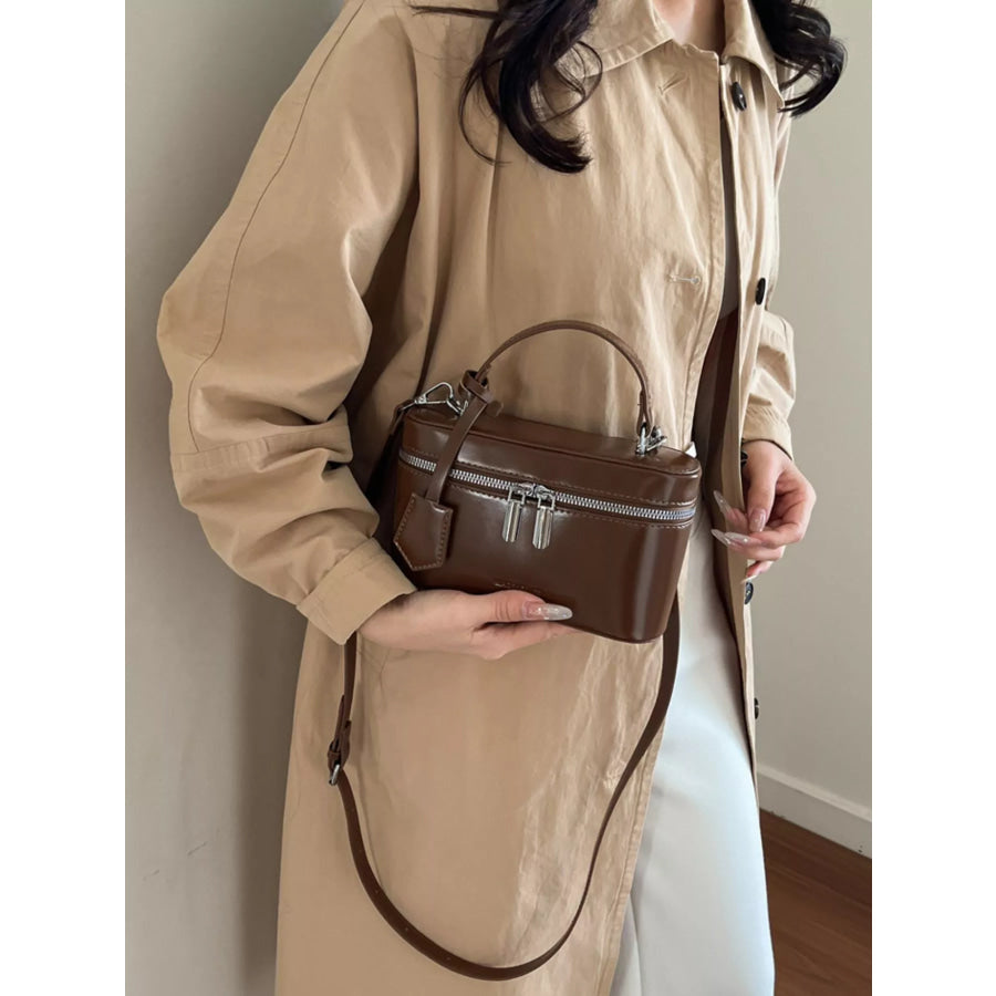 Top Handle Crossbody Bag Brown / onesize Apparel and Accessories
