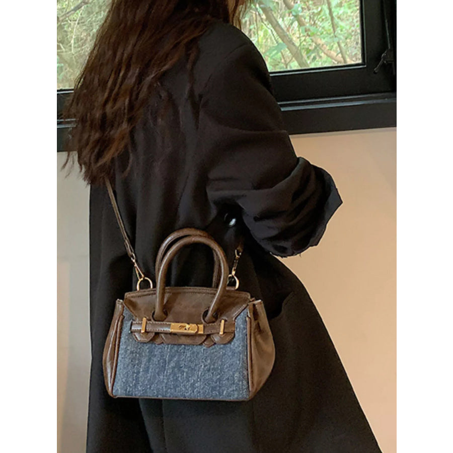Top Handle Crossbody Bag Dark Blue / ONESIZE Apparel and Accessories
