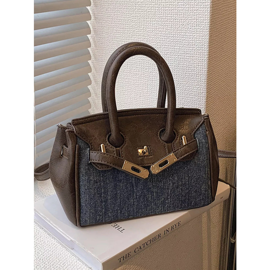 Top Handle Crossbody Bag Dark Blue / ONESIZE Apparel and Accessories