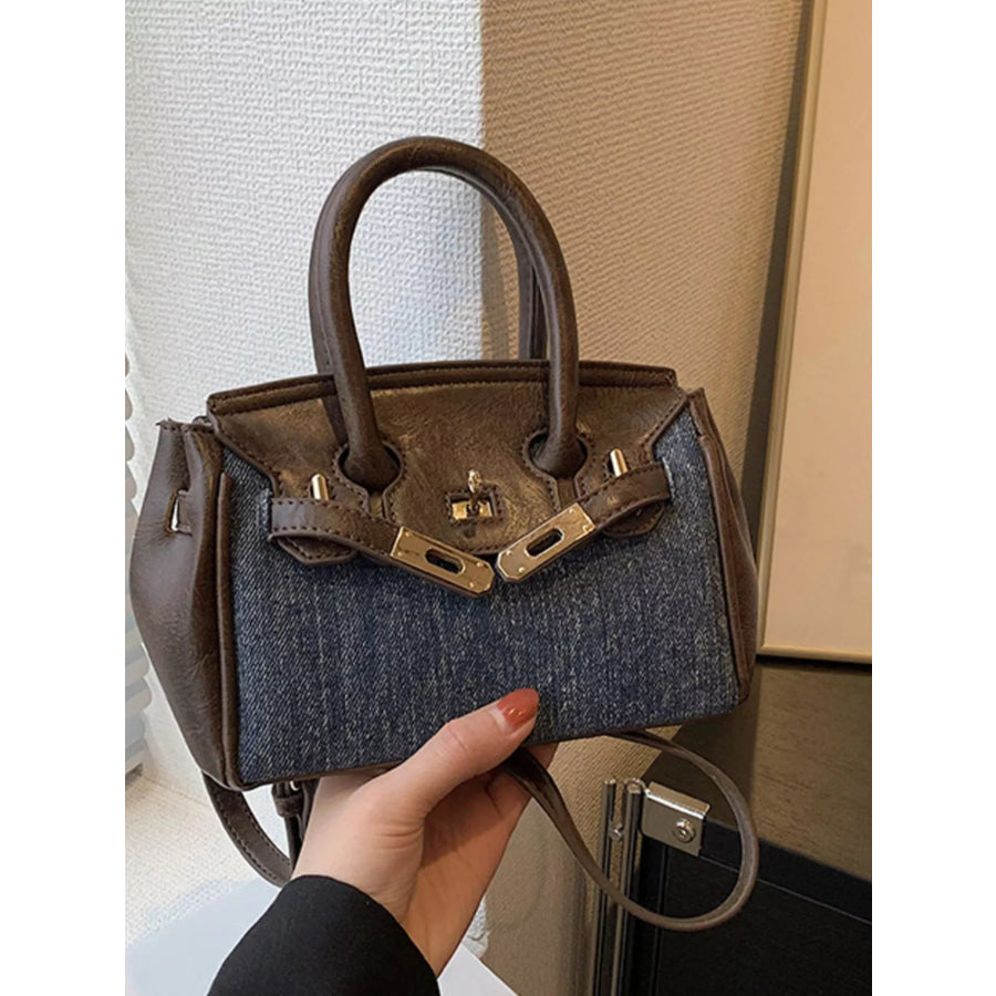 Top Handle Crossbody Bag Dark Blue / ONESIZE Apparel and Accessories