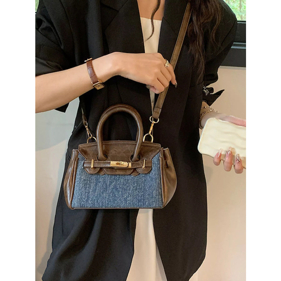 Top Handle Crossbody Bag Dark Blue / ONESIZE Apparel and Accessories