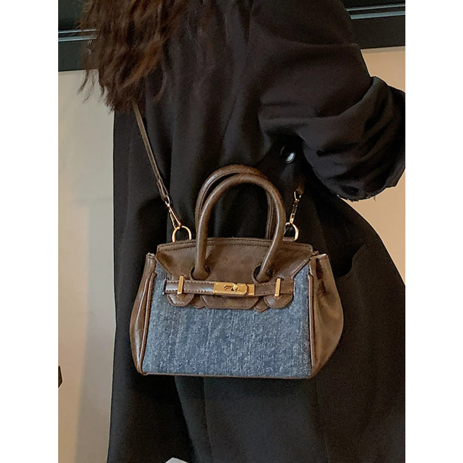 Top Handle Crossbody Bag Dark Blue / ONESIZE Apparel and Accessories