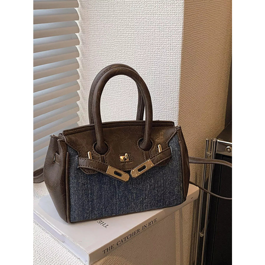 Top Handle Crossbody Bag Dark Blue / ONESIZE Apparel and Accessories