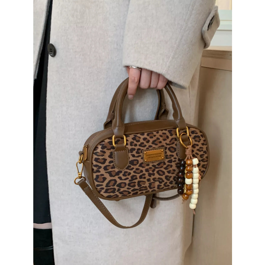 Top Handle Crossbody Bag Leopard / One Size Apparel and Accessories