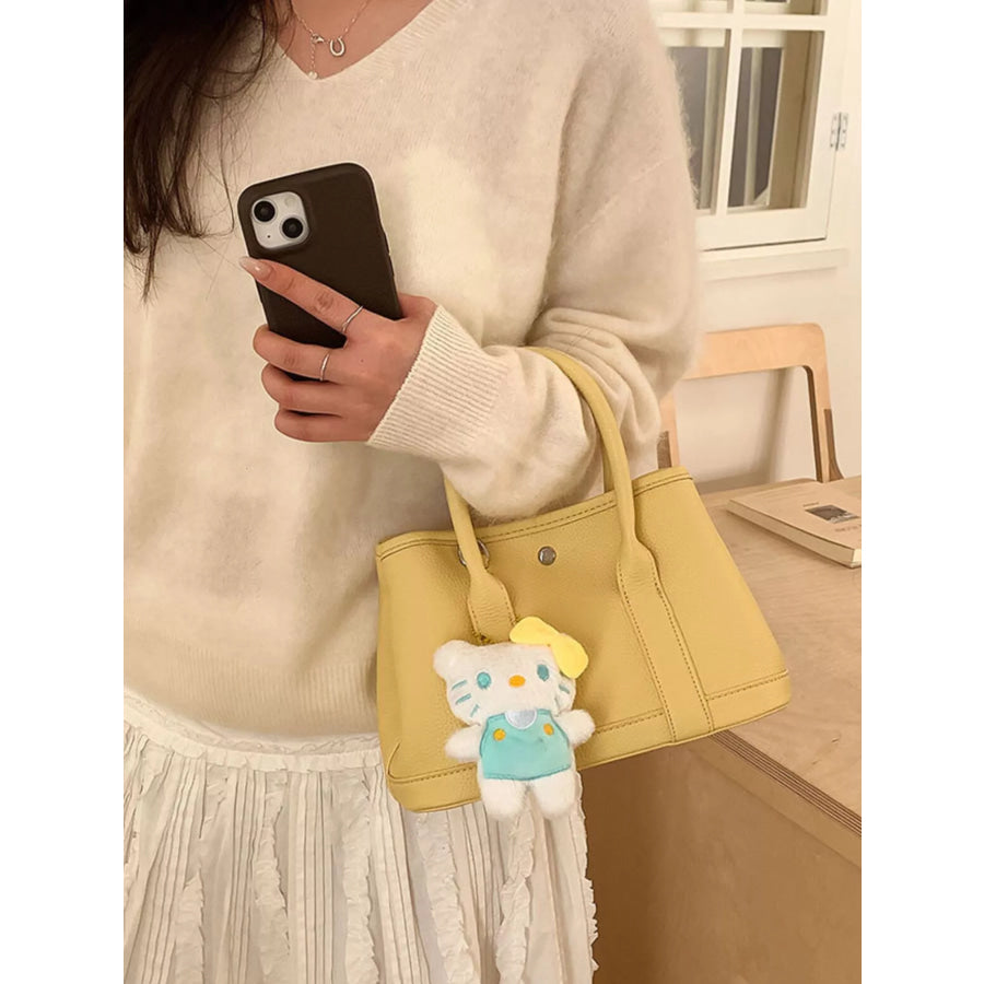 Top Handle Crossbody Bag Light Yellow / One Size Apparel and Accessories