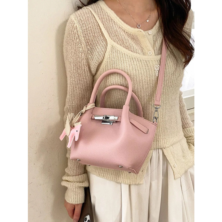 Top Handle Crossbody Bag Pink / One Size Apparel and Accessories