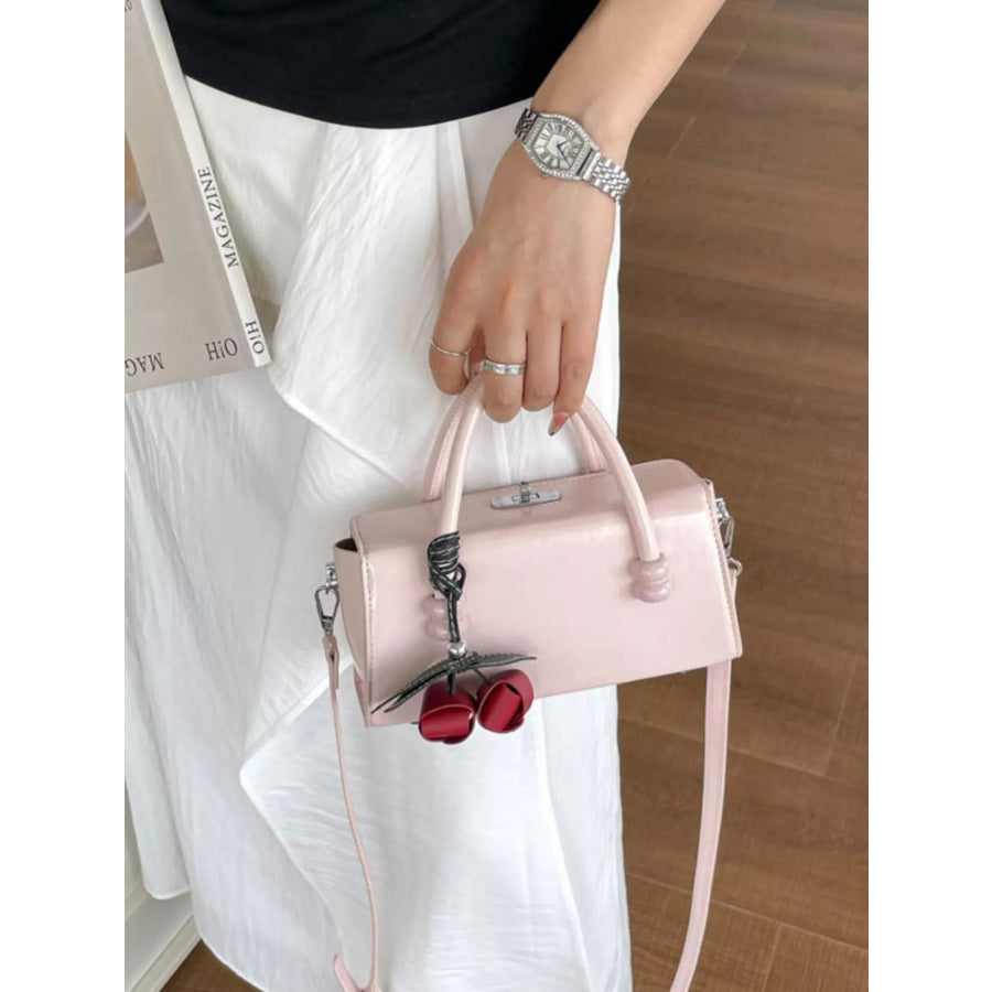 Top Handle Crossbody Bag Pink / One Size Apparel and Accessories
