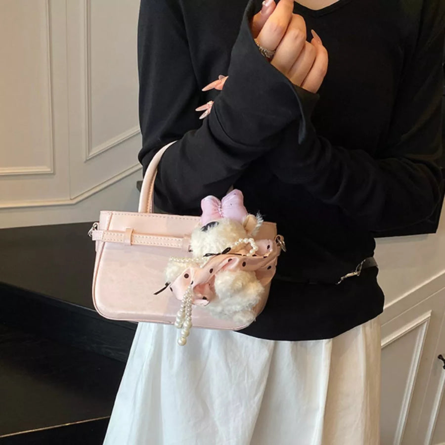Top Handle Crossbody Bag Pink / One Size Apparel and Accessories