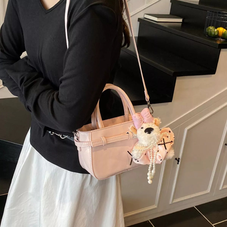 Top Handle Crossbody Bag Pink / One Size Apparel and Accessories